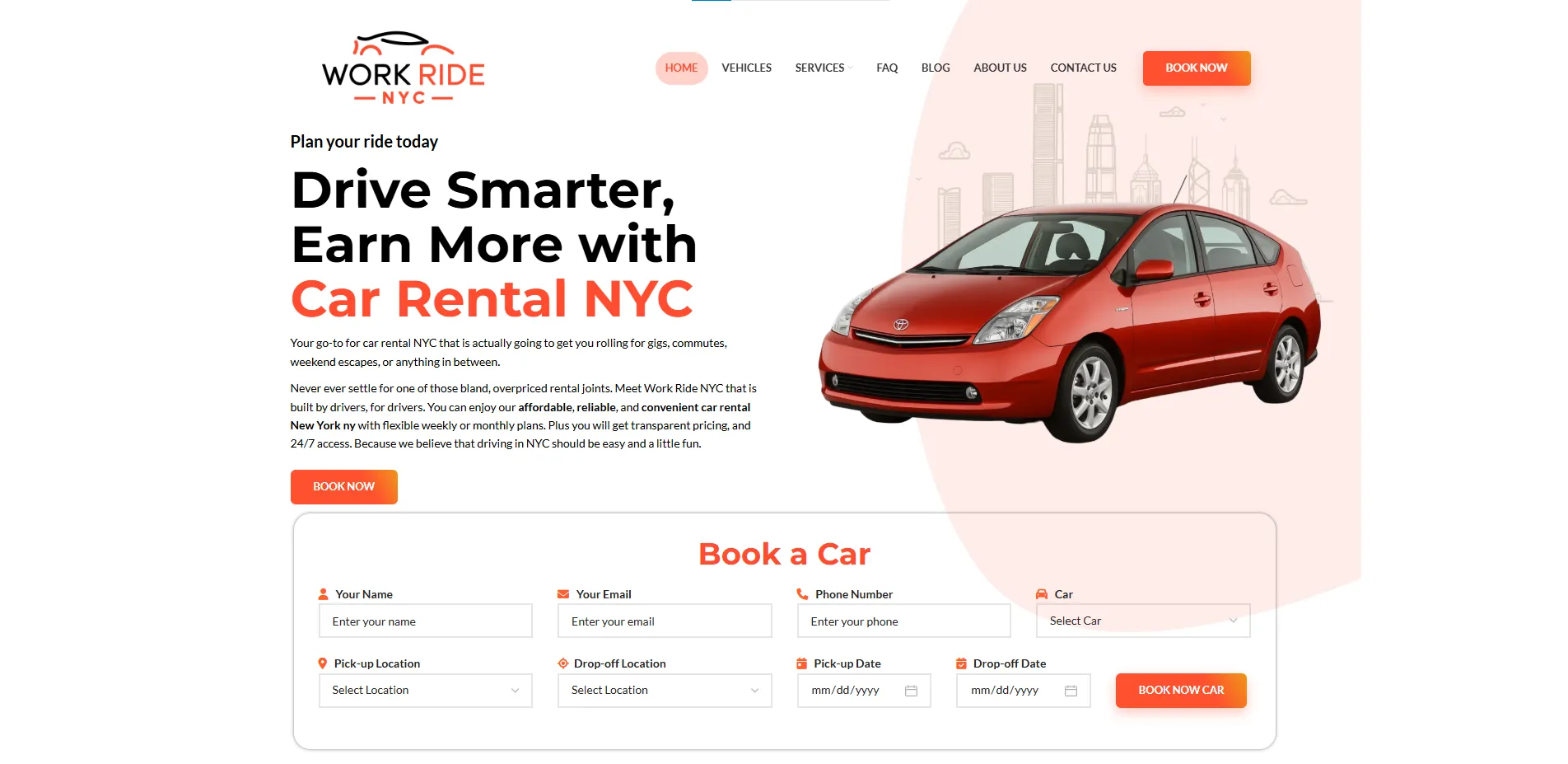 Homepage Screenshot