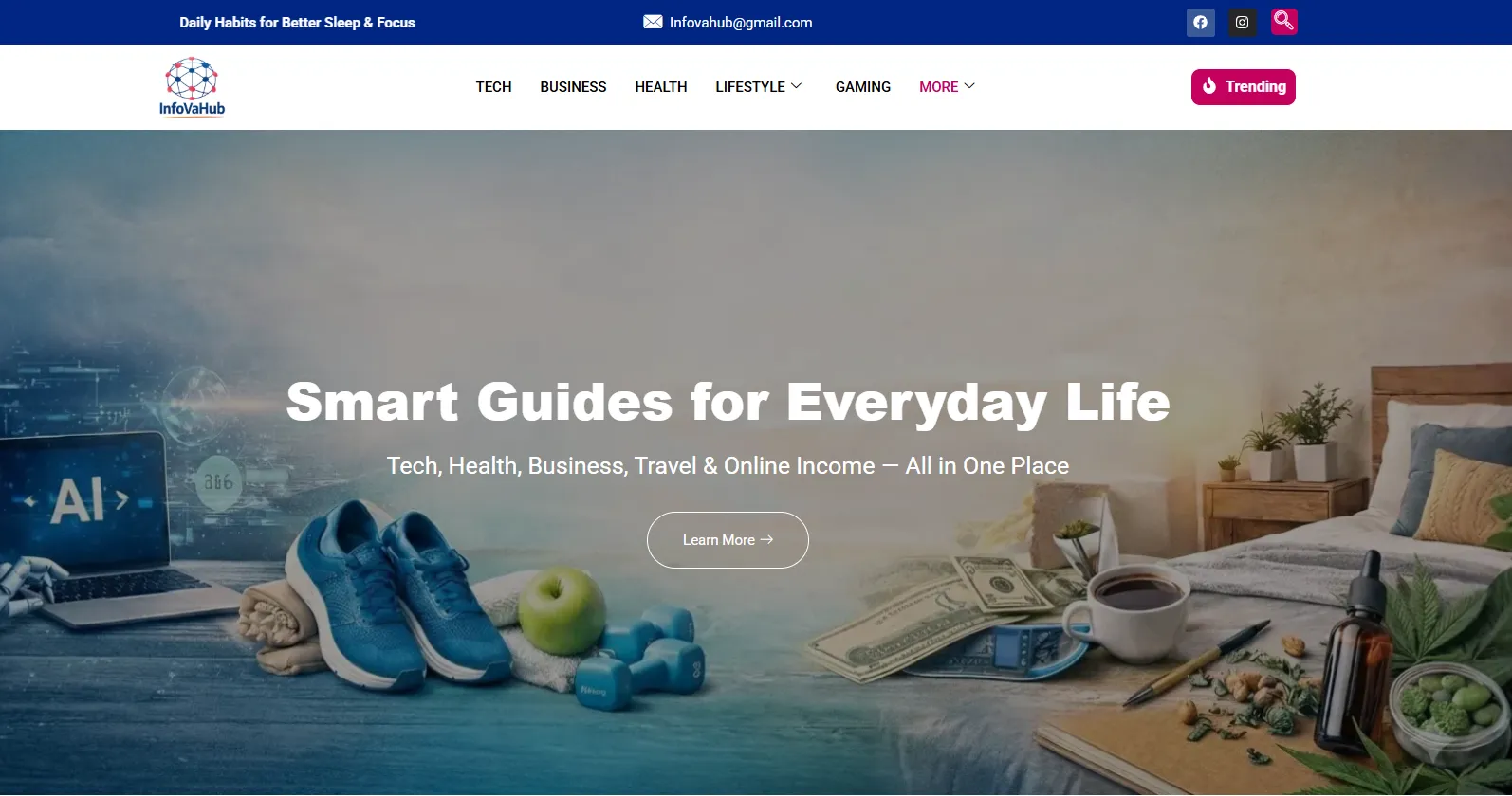 Homepage Screenshot