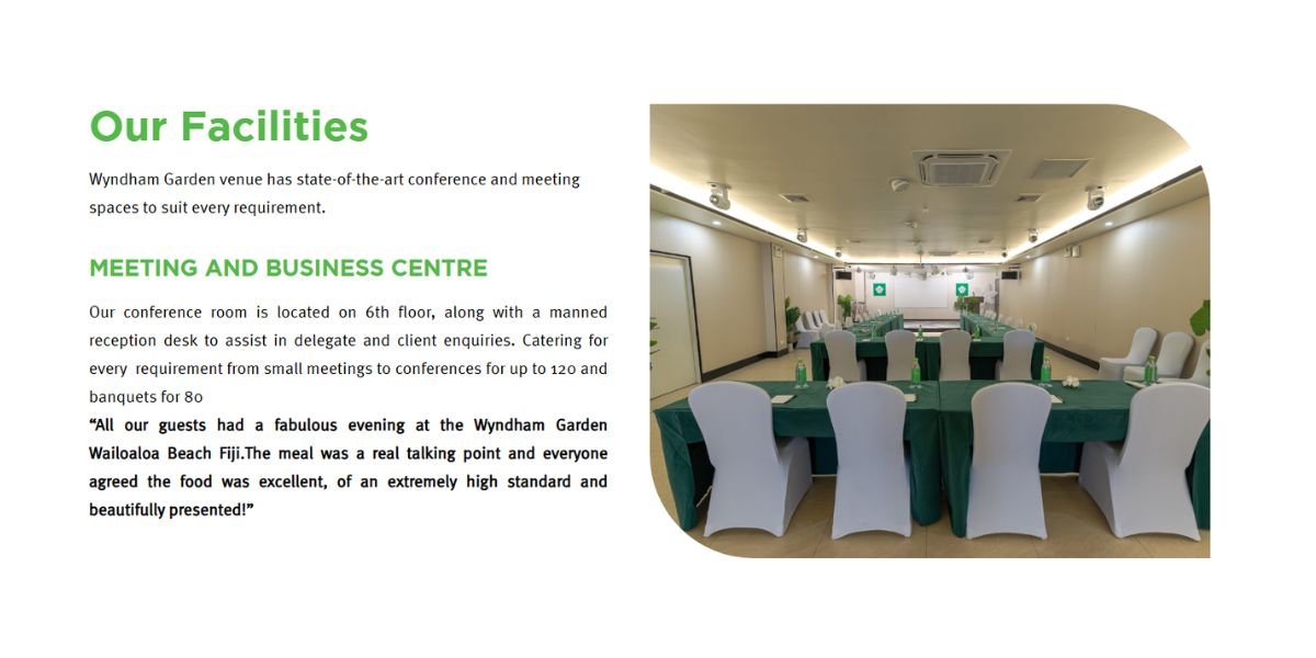 Wyndham Garden Wailoaloa Fiji - Mobile Responsive View